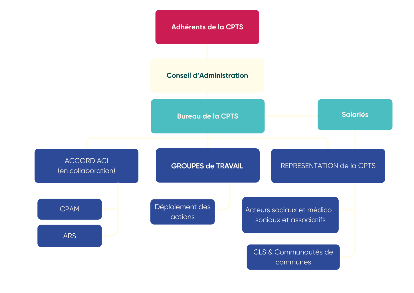 Organigramme CPTS Grand libournais